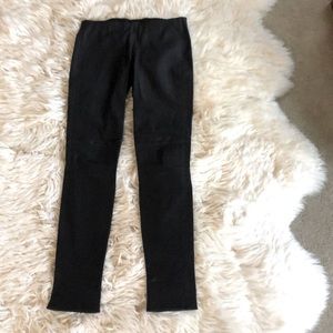 Theory  black leather pants